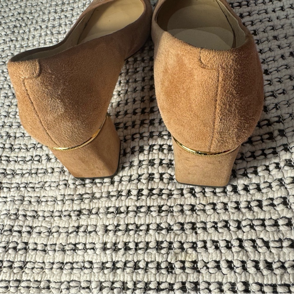 Cole Haan Suede Flats in Light Tan/Blush - Picture 10 of 13